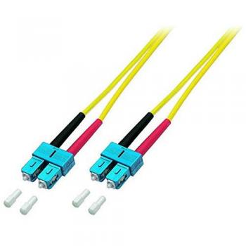 Cable de fibra óptica Duplex SC-SC 3m OS2 (9/125µm) LSOH amarillo