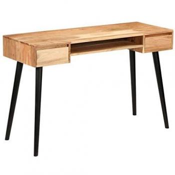 vidaXL Solid Acacia Wood Writing Table 118x45x76 cm