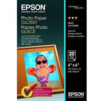 Papel Fotográfico Brillante Epson 10x15cm - 20 Hojas