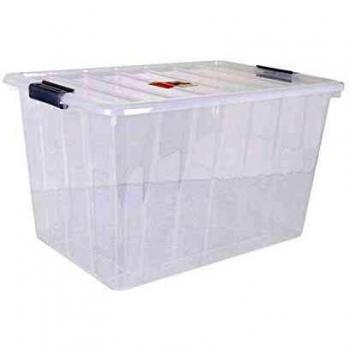 CONFORTIME Thais Caja de Almacenaje con Tapa, Multicolor, 80 L