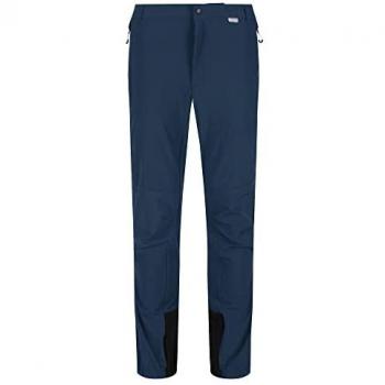 Regatta Men's Mountain III Water-Repellent Walking Trousers in Moonlight Denim, Size 42 Short