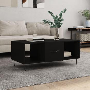 Mesa de salón negra 102x50x40 cm en madera multicapa vidaXL