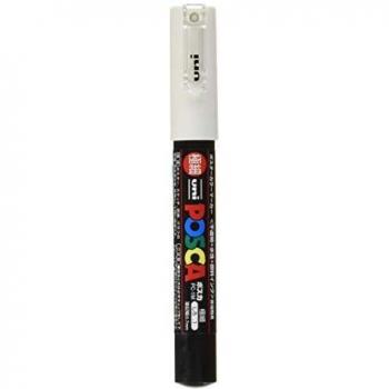 uni-ball 17756000 Posca Extra Fine Tip Marker - White PC-1M Single Marker