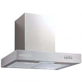 Campana decorativa INOX Orbegozo 60 cm, Clase energética D, Motor 190 W, 2 filtros, 3 niveles de potencia