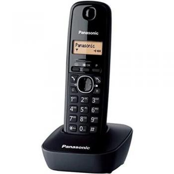 Panasonic KX-TG1611FRH - Teléfono fijo inalámbrico DECT, color negro