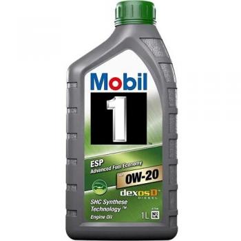 Aceite de motor sintético Mobil 1 ESP X2 0W-20 - 1L, compatible con VW, Audi y Mercedes-Benz