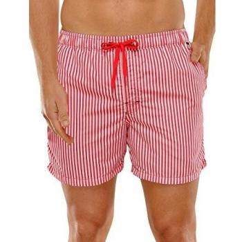 Schiesser Swimshorts-Bañador Hombre    rojo