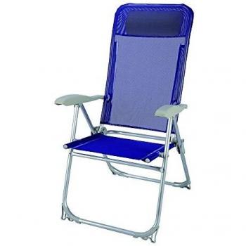 PAPILLON Silla Playa Aluminio Atokos 5 Posiciones Azul