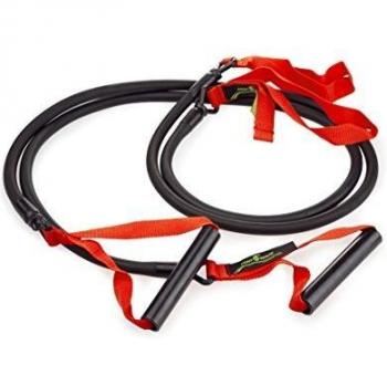 Cuerda Elástica de Resistencia Dura con Asas Roja 5.4-14.1 kg para Entrenamiento Seco Unisex