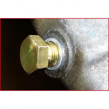 Juntas de aluminio M17 para tornillos de drenaje de aceite, paquete de 25