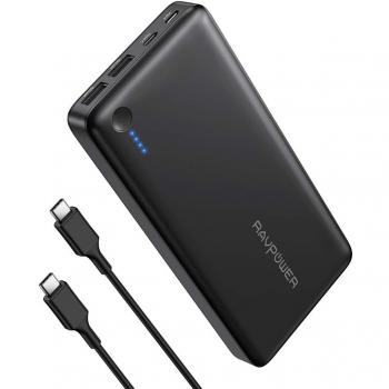 RAVPower 2019 Nuevo Versión Power Bank 26800mAh Carga Rápida Batería Externa USB C