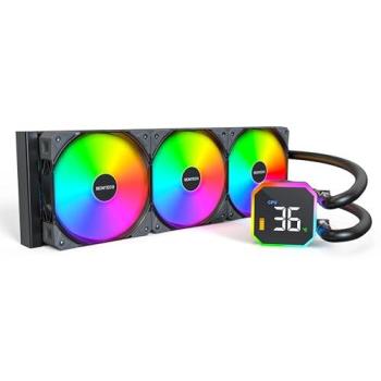 Refrigeración Líquida Montech HyperFlow Digital 360mm, AIO con Pantalla Digital y Ventiladores RGB