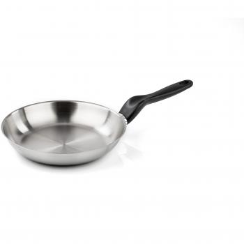 Sartén Barazzoni 32 cm Serie Le Inoxidabili, Acero Inoxidable 18/10, Color Plata