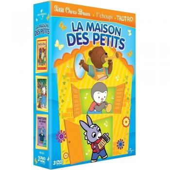 La Maison des petits - Coffret - Petit Ours Brun rentre à l'école + T'choupi au zoo + Quand Trotro sera grand [Francia] [DVD]