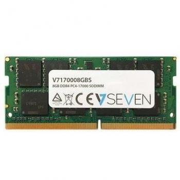 V7 8GB DDR4 SO-DIMM Notebook Memory Module, PC4-17000 2133MHz - V7170008GBS