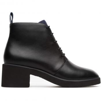 CAMPER Wonder - Women's Black Smooth Leather Ankle Boots, Size 6 (36)