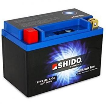 Batería de Litio Shido LTX9-BS 12V 3Ah 180A para Moto y Scooter