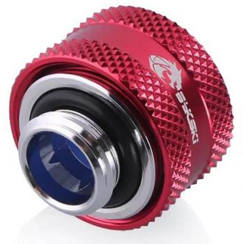 Bykski B-FTHTJ-L14-RD 14mm OD Red Anti-Off HardTube Compression Fitting