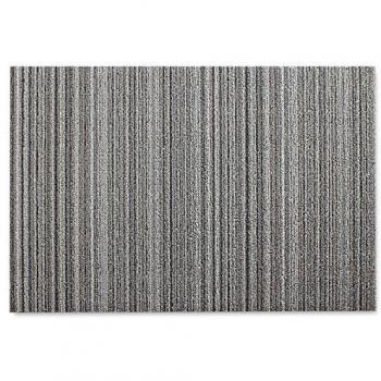 Chilewich Gray/White Skinny Stripe Utility Mat 24 x 36