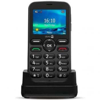 Doro 5860 Teléfono Móvil para Mayores 2.4 4G Negro