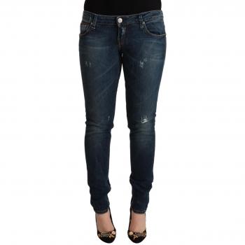 Acht Blue Washed Low Waist Slim Fit Denim Jeans - W30
