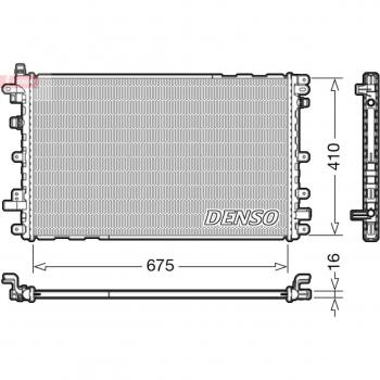 Enfriador de refrigeración del motor DENSO DRM20113