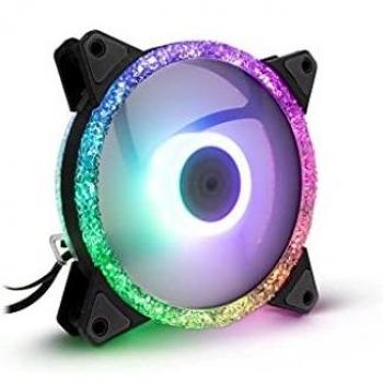 Inter-Tech Argus RS-071 RGB Ventilador 120mm con Efecto Cristal