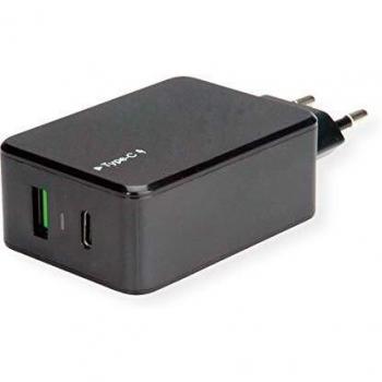 Value - Cargador USB con Enchufe Europeo, 2 Puertos