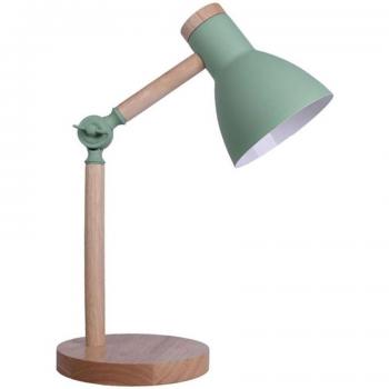 Flexo Teacher Bel Air 40W Inclinación Regulable Verde/Natural Ø15x47 cm