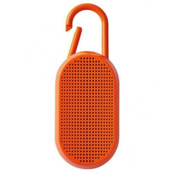 Altavoz Bluetooth Portátil Lexon Mino T Fluorescente Naranja 5 W con mosquetoÌn integrado
