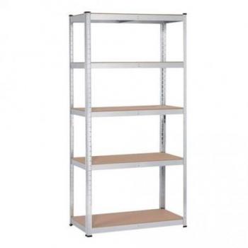 Estantería Galvanizada Blim con 5 Baldas Ajustables, 180x120x45cm, Capacidad de Carga 250kg por Balda