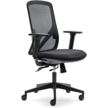 Silla Ergonómica Negra Oficina Lyon
