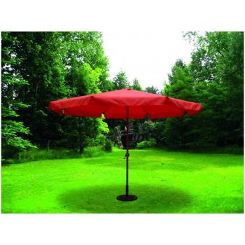 sol-jardin Sombrilla Parasol 3,5 Metros diámetro Tubo 48mm de Aluminio Terracota y Tela de Poliester