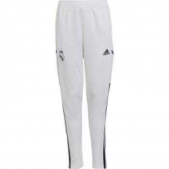 Adidas Pantalones de Entrenamiento para Niños Real Madrid Condivo 2022/23, características: diseño oficial del Real Madrid, tejido ligero y transpirable, tecnología AEROREADY que absorbe la humedad, cintura