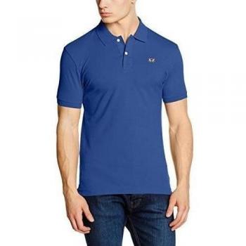 La Martina Men's Blue Cotton Piqué Polo Shirt 3XL Short Sleeve