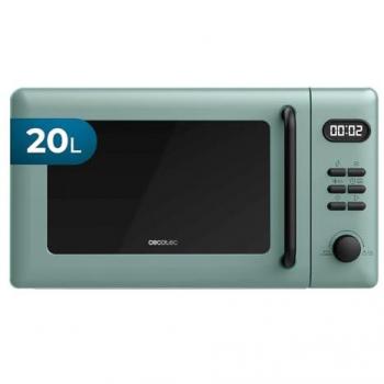 Microondas Digital Cecotec Proclean 5110 con Grill de 20L, 700W, Verde, 6 Niveles, Descongelación y Señal Fin de Cocción