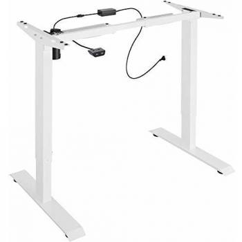 Estructura para mesa eléctrica y ajustable en altura Tectake - Dimensiones 85-129 x 65 x 71-121 cm, ajuste sin escalonamientos, anchura variable, motores silenciosos y de gran potencia, patas