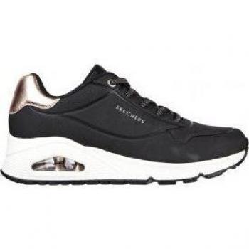 Skechers Women's Uno Shimmer Away Black Casual Sneakers Size 41