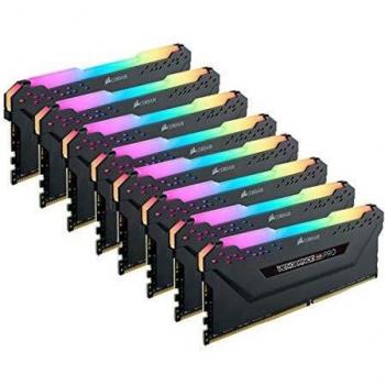 MEMORIA DDR4 256GB 8X32GB PC 3200 VENGEANCE RGB PRO BLACK CMW256GX4M8E3200C16 CORSAIR