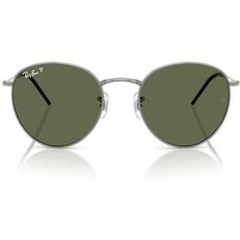 Ray-Ban RBR0103S Gafas de Sol Unisex Redondas Reverse Polarizadas 004/9A Metal Gris Verde Pantos