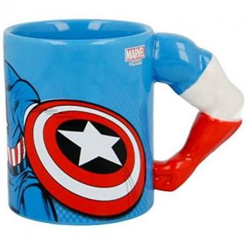 TAZA CERAMICA 3D 330 ML | BRAZO CAPITAN AMERICA