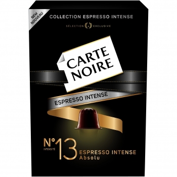 Carte Noire Espresso Absolu Intenso Nº 13 - Conjunto de 4 Paquetes de 10 Cápsulas cada uno