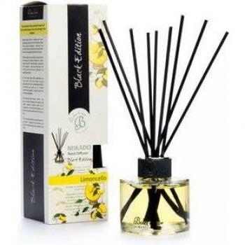 Mikado Black Edition Limoncello 125ml - Elegante Ambientador con Aroma Fresco y Duradero