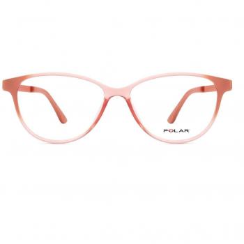Polar 404 With Clip-On 15 Gafas Recetadas para Hombre Rosas con armazones de color rosa y lentes recetados