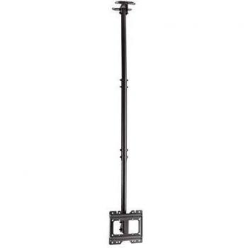 AISENS - CT43TSE-053 -Soporte DE Techo Eco Giratorio, INCLINABLE Y Extensible para Monitor/TV 50KG DE 23-42, Negro
