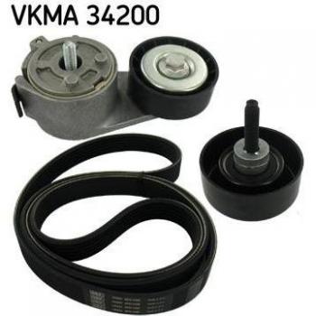 Juego de correas trapeciales poli V SKF VKMA 34200