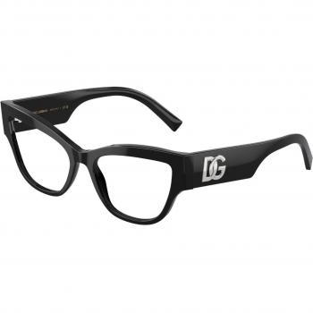 Dolce & Gabbana DG3378F Asian Fit 501 Gafas Recetadas para Mujer Negras