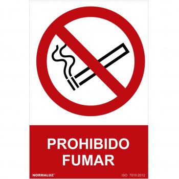 Señal Prohibido Fumar 30x40cm (PVC 0,7mm)