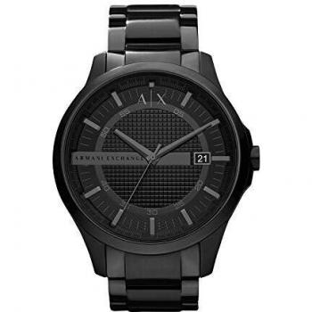 Armani Exchange - Reloj analógico de Cuarzo con Correa de Acero Inoxidable Negra para Hombre AX2104