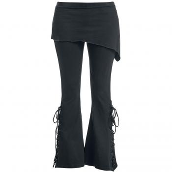 Gothicana by EMP Take Comfort Mujer Leggins Negro XXL 95% algodón, 5% elastán Schnürung Corte Botas